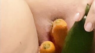 Fat pussy filled with vegetables Jenna BBW Goddess - 14 image