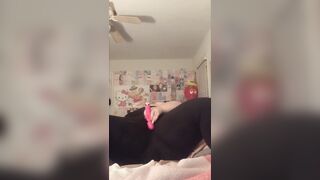 ebony teen ssbbw plays with her clothed cunt: OF @bodaciouzbrat - 6 image