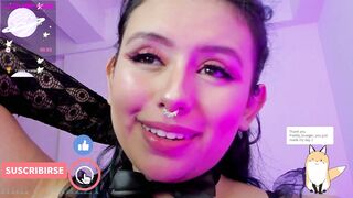 Part 1: Horny webcam model likes masturbating tokens thinking about your huge cock inside her wet pussy. - 13 image