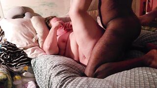 Lily squirts in strangers mouth then takes his creampie deep in her pussy like a good slut - 15 image