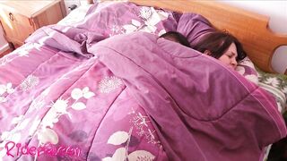 Stepmom shares bed with hot stepson.. surprise for her - 9 image