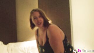 Blonde and recently divorced mommy comes to FAKings to fuck a inexperienced man - 3 image
