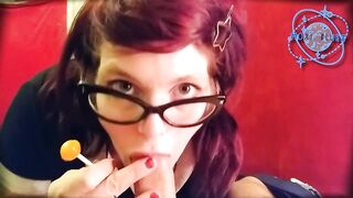 Moxi's Oral Creampie & Lollipop Cumplay - MoxiBluez