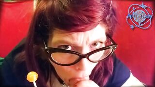 Moxi's Oral Creampie & Lollipop Cumplay - MoxiBluez