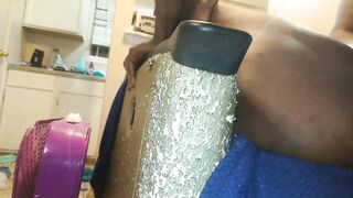 Thot in Texas - Thick Oozing Creampie in ebony Milf First Angles - 6 image