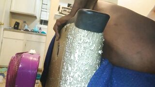 Thot in Texas - Thick Oozing Creampie in ebony Milf First Angles - 7 image