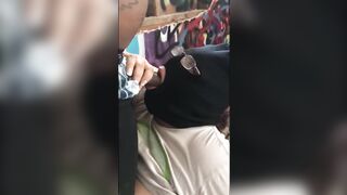 Nerdy co-worker walked me close to her job to eat dick and get facial - 5 image