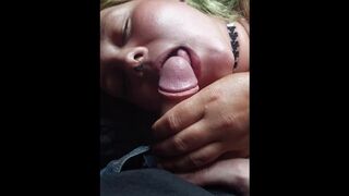 I cum on her face while she pump her nipple - 1 image