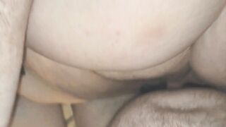 Hubby Enjoying 420 lb SSBBW's Fat Freckled Pussy, Makes a Mess Out of Her Inexperienced Cunt and Gets Head! - 10 image