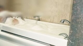 Indian Bbw Aunty Taking Shower in Bathtub Showing Her Huge Boobs and Ass - 3 image