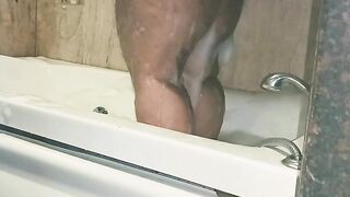Indian Bbw Aunty Taking Shower in Bathtub Showing Her Huge Boobs and Ass - 9 image