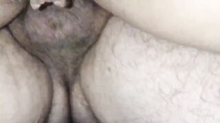 Holiday fuck and cum on her big tits