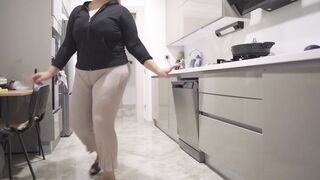 My stepmother works in the kitchen and dances for me. When she dances, I go crazy. - 14 image