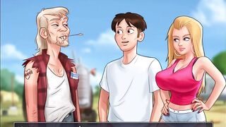 Summertime saga - Miss dewitt gave me a blowjob