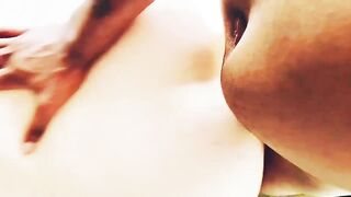 Hot blue eyes blonde pawg licks my cum off her booty - 13 image