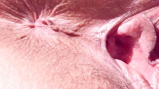 ASIAN MILF SPREADING HER WET PUSSY AND ASS WIDE AND GETTING A CUMSHOT ON HER ASS - 11 image