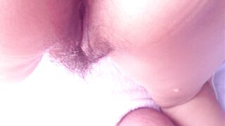 ASIAN MILF SPREADING HER WET PUSSY AND ASS WIDE AND GETTING A CUMSHOT ON HER ASS - 13 image