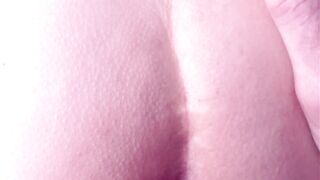 ASIAN MILF SPREADING HER WET PUSSY AND ASS WIDE AND GETTING A CUMSHOT ON HER ASS - 15 image