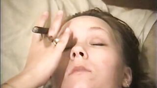 Cigar And A Huge Dildo