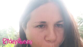 Pov cum on mouth in outdoors bbw - 9 image