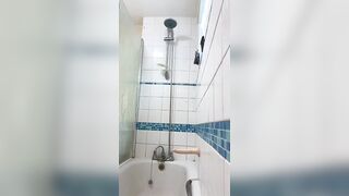 Refreshing shower and self filmed dildoing from my beautiful wife getting frustrated - 10 image