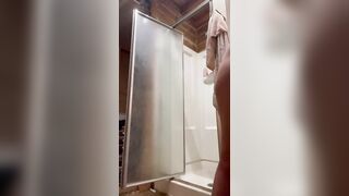 Sneaky cam catches hot blonde babe in shower - 13 image