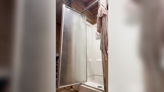 Sneaky cam catches hot blonde babe in shower - 14 image