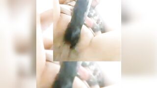 Hot blonde taking off her clothes and wiggling hot on the 20X3 black dildo, Mirelladelicia naughty bitch - 9 image