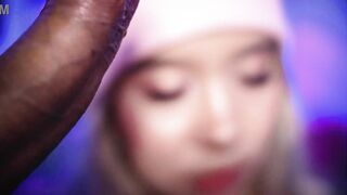 Pretty face girl sucks a cock close to the camera - 11 image