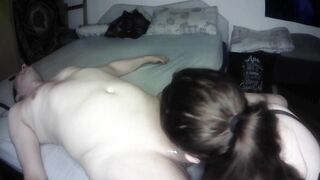 Large titted bitch loves the taste of sweaty cock & balls HD