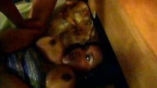 Busty ebony chick fucking and getting jizzed at the end - 5 image