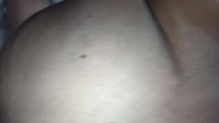 Chubby sucks his balls and shows her tits to her boyfriend's friend, so he can have sex with her - 10 image