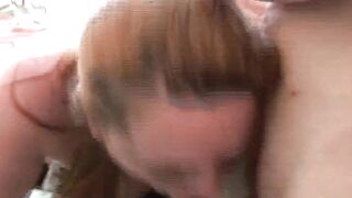 Chubby German slut gets pleased by two hard and loaded cocks - 15 image