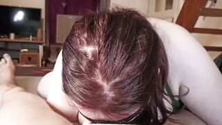 Udder queen gives wet deepthroat and handjob for her man POV - 2 image