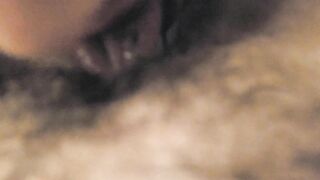 14 mins of eating my cum out of my BBW wife's hairy wet pussy - 10 image