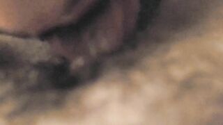 14 mins of eating my cum out of my BBW wife's hairy wet pussy - 14 image
