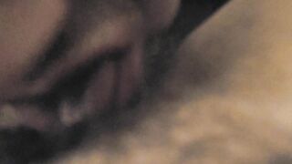 14 mins of eating my cum out of my BBW wife's hairy wet pussy - 15 image