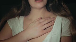 My wife will love this position. Night sex recorded for you! cum on tits! POV video - 2 image