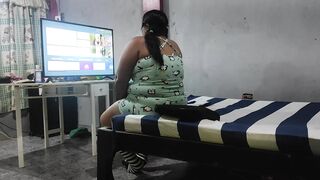 Hidden Camera! Cheating on my husband with the technician who comes to fix the tv My husband apologizes but the technician fucks me better than him - 6 image