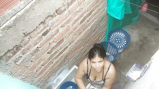 I fuck my neighbor's girlfriend who is very hot and I cum on her buttocks - 3 image