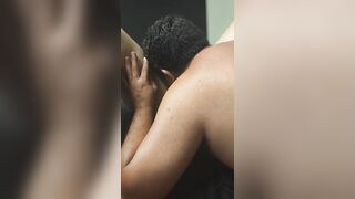 When massaging he finger fucks my ass, i lick chocolate off his cock, he then fucks me hard. - 9 image