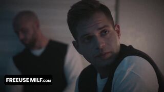 FreeUse Milf - Huge Boobed Stepmom Rides Her Three New Stepsons Under The Christmas Tree - 2 image