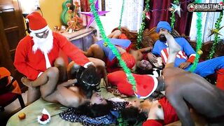 Desi Pornstars Orgy X-mass Special Gangbang Fucked with BBW Sucharita and StarSudipa and 4 Huge Cock ( Hindi Audio ) - 14 image