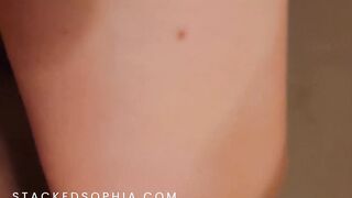 Puffy Pink Milf Pussy Creams and Cums Over on Big Purple Toy - in HD - 14 image