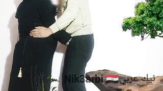 Madame Soher, Sharmouta El Maadi, wears a jilbab and hijab, and fucks her husband's step son - 2 image