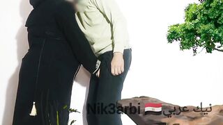 Madame Soher, Sharmouta El Maadi, wears a jilbab and hijab, and fucks her husband's step son - 3 image