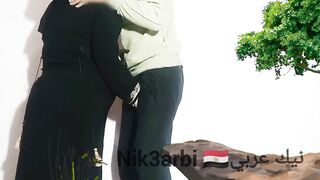 Madame Soher, Sharmouta El Maadi, wears a jilbab and hijab, and fucks her husband's son - 2 image