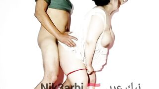 Saeedi fucks a bitch Sharmota mom with a creamy harawiyyah and shoos her behind with doggy position - 8 image