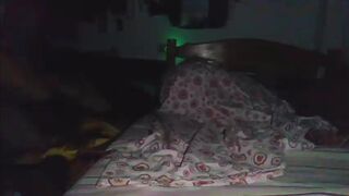 Waiting for cum under the sheets from an Indian guy with a thick juicy cock. - 1 image