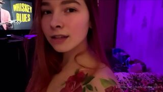 Beauty with a round booty jerks off her wet pussy and wet ends with moans and convulsions - 1 image